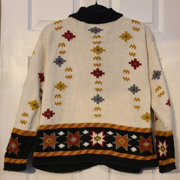 MONTEREY BAY HANDKNIT SWEATER SZ S CARDIGAN COTTON - Picture 6 of 8